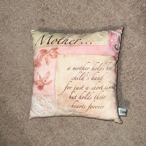 Pillow for Mom. 14” Square.
